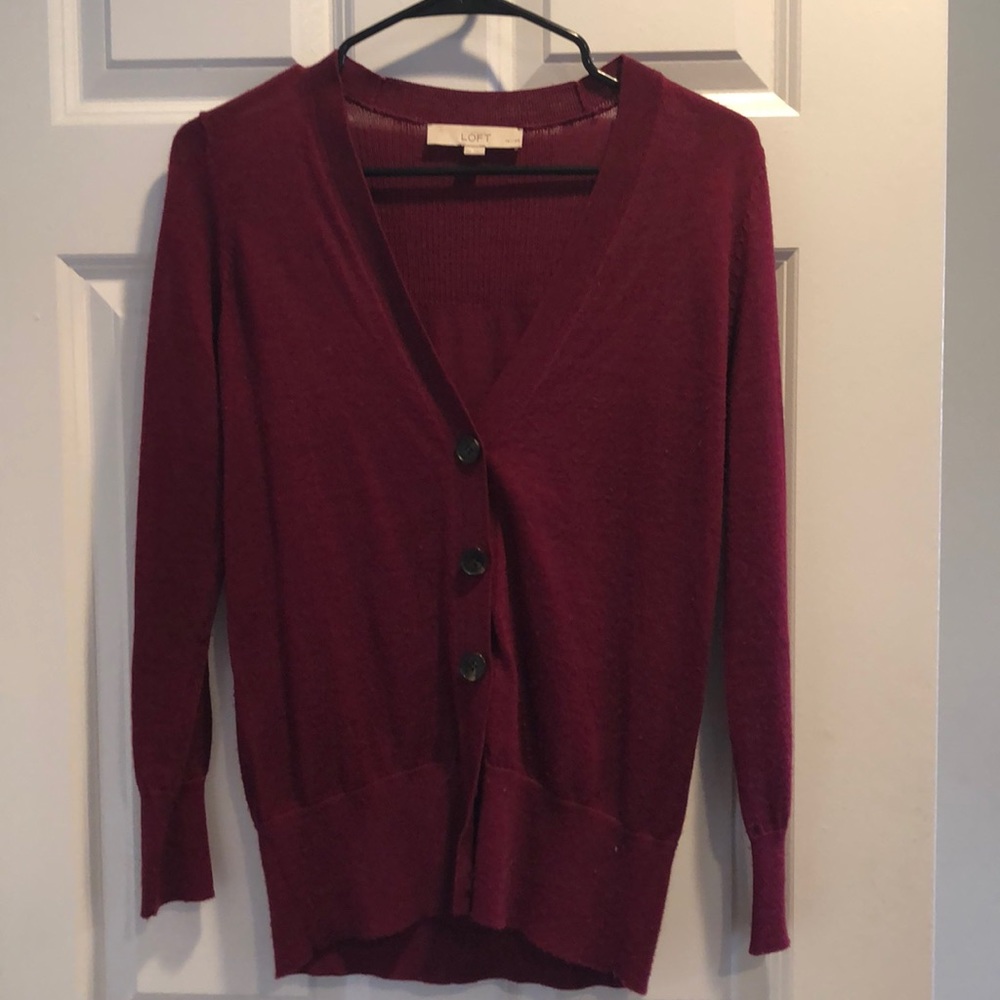 Cranberry Cardi, perfect for fall!